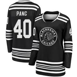 Women's Darren Pang Chicago Blackhawks Alternate 2019/20 Premier Jersey - Black Breakaway