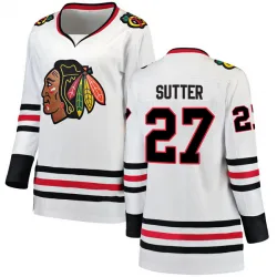 Women's Darryl Sutter Chicago Blackhawks Away Jersey - White Breakaway