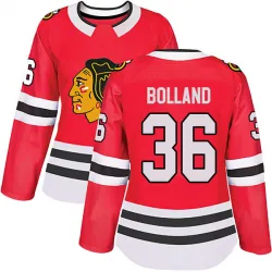 Women's Dave Bolland Chicago Blackhawks Red Home Jersey - Black Authentic