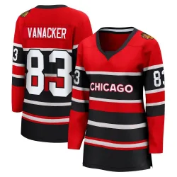 Women's Marek Vanacker Chicago Blackhawks Red Special Edition 2.0 Jersey - Black Breakaway