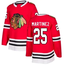 Youth Alec Martinez Chicago Blackhawks Red Home Jersey - Black Authentic