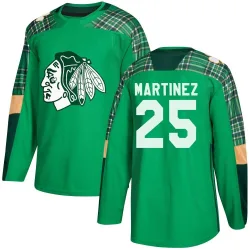 Youth Alec Martinez Chicago Blackhawks St. Patrick's Day Practice Jersey - Green Authentic