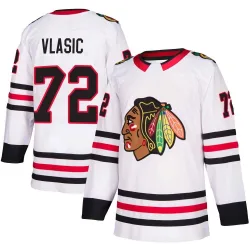 Youth Alex Vlasic Chicago Blackhawks Away Jersey - White Authentic