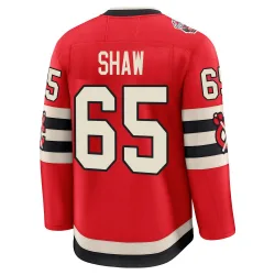 Youth Andrew Shaw Chicago Blackhawks Red 2025 Winter Classic Jersey - Black Premium