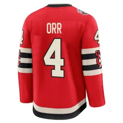 Youth Bobby Orr Chicago Blackhawks Red 2025 Winter Classic Jersey - Black Premium