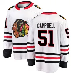 Youth Brian Campbell Chicago Blackhawks Away Jersey - White Breakaway