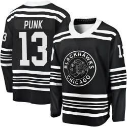 Youth CM Punk Chicago Blackhawks Alternate 2019/20 Premier Jersey - Black Breakaway