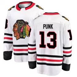 Youth CM Punk Chicago Blackhawks Away Jersey - White Breakaway