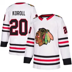 Youth Cliff Koroll Chicago Blackhawks Away Jersey - White Authentic