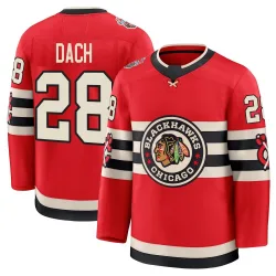 Youth Colton Dach Chicago Blackhawks Red 2025 Winter Classic Jersey - Black Premium