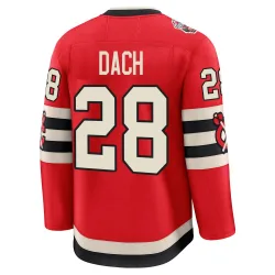 Youth Colton Dach Chicago Blackhawks Red 2025 Winter Classic Jersey - Black Premium