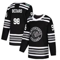 Youth Connor Bedard Chicago Blackhawks 2019 Winter Classic Jersey - Black Authentic