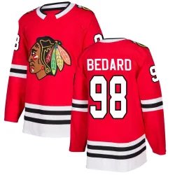 Youth Connor Bedard Chicago Blackhawks Red Home Jersey - Black Authentic