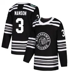 Youth Dave Manson Chicago Blackhawks 2019 Winter Classic Jersey - Black Authentic