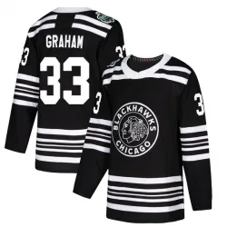 Youth Dirk Graham Chicago Blackhawks 2019 Winter Classic Jersey - Black Authentic