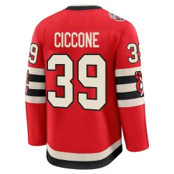 Youth Enrico Ciccone Chicago Blackhawks Red 2025 Winter Classic Jersey - Black Premium