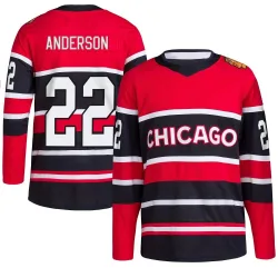 Youth Joey Anderson Chicago Blackhawks Red Reverse Retro 2.0 Jersey - Black Authentic