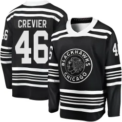 Youth Louis Crevier Chicago Blackhawks Alternate 2019/20 Premier Jersey - Black Breakaway