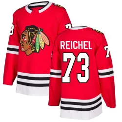 Youth Lukas Reichel Chicago Blackhawks Red Home Jersey - Black Authentic