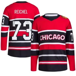 Youth Lukas Reichel Chicago Blackhawks Red Reverse Retro 2.0 Jersey - Black Authentic