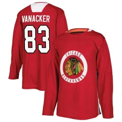 Youth Marek Vanacker Chicago Blackhawks Red Home Practice Jersey - Black Authentic