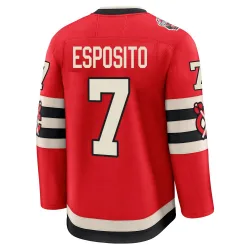 Youth Phil Esposito Chicago Blackhawks Red 2025 Winter Classic Jersey - Black Premium