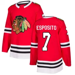 Youth Phil Esposito Chicago Blackhawks Red Home Jersey - Black Authentic