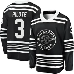 Youth Pierre Pilote Chicago Blackhawks Alternate 2019/20 Premier Jersey - Black Breakaway