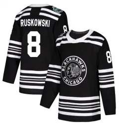 Youth Terry Ruskowski Chicago Blackhawks 2019 Winter Classic Jersey - Black Authentic